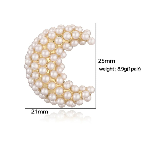 1 Pair Elegant Sweet Classic Style Pentagram Heart Shape Rhombus Plating Inlay Copper Artificial Pearls 18K Gold Plated Ear Studs