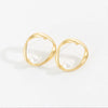 1 Pair Elegant Sweet Square Heart Shape Bow Knot Inlay Imitation Pearl Alloy Rhinestones Earrings