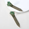 1 Pair Elegant Tassel Butterfly Tassel Inlay Alloy Glass Drop Earrings