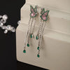 1 Pair Elegant Xuping Modern Style Butterfly Tassel Inlay Alloy Copper Alloy Artificial Gemstones White Gold Plated Drop Earrings
