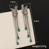 1 Pair Elegant Xuping Modern Style Butterfly Tassel Inlay Alloy Copper Alloy Artificial Gemstones White Gold Plated Drop Earrings