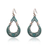 1 Pair Ethnic Style Geometric Alloy Plating Women'S Drop Earrings