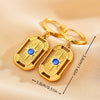 1 Pair Ethnic Style Streetwear Water Droplets Patchwork Plating Inlay Stainless Steel Zircon Gold Plated Drop Earrings