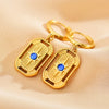 1 Pair Ethnic Style Streetwear Water Droplets Patchwork Plating Inlay Stainless Steel Zircon Gold Plated Drop Earrings