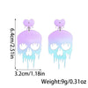 1 Pair Exaggerated Funny Skull Arylic Drop Earrings