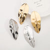 1 Pair Exaggerated Luxurious Leaf Iron Ear Studs