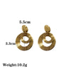 1 Pair Exaggerated Solid Color Alloy Drop Earrings