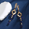 1 Pair Fairy Style Elegant Classic Style Water Droplets Tassel Inlay Copper Alloy Artificial Gemstones Rhinestones Drop Earrings