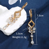 1 Pair Fairy Style Elegant Classic Style Water Droplets Tassel Inlay Copper Alloy Artificial Gemstones Rhinestones Drop Earrings