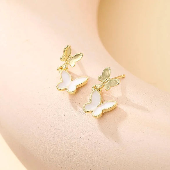 1 Pair Fashion Butterfly Alloy Women'S Drop Earrings