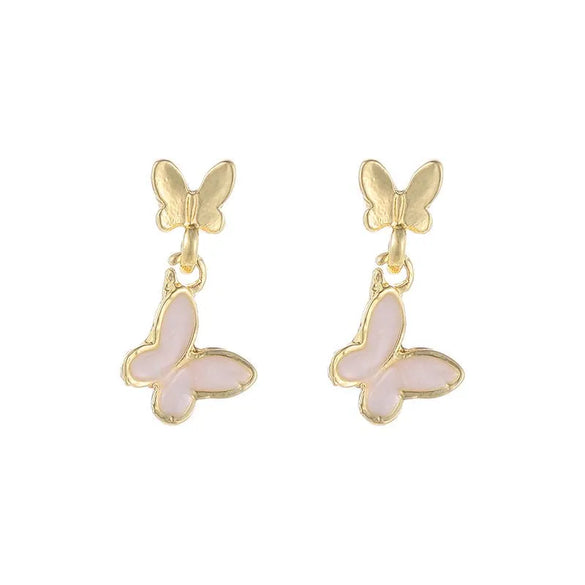1 Pair Fashion Butterfly Alloy Women'S Drop Earrings
