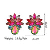 1 Pair Fashion Geometric Glass Plating Women's Ear Studs
