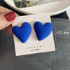 1 Pair Fashion Heart Shape Resin Plating Women'S Ear Studs