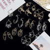 1 Pair Fashion Human Face Metal Plating Women's Drop Earrings