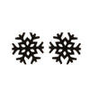 1 Pair Fashion Moon Heart Shape Snowflake Stainless Steel Ear Studs