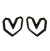1 Pair Fashion Moon Heart Shape Snowflake Stainless Steel Ear Studs