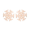 1 Pair Fashion Moon Heart Shape Snowflake Stainless Steel Ear Studs
