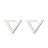 1 Pair Fashion Moon Heart Shape Snowflake Stainless Steel Ear Studs