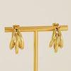 1 Pair Fashion Solid Color Stainless Steel Asymmetrical Irregular Plating Earrings