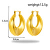 1 Pair French Style Simple Style C Shape Round Heart Shape Plating 304 Stainless Steel Drop Earrings Earrings
