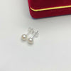 1 Pair Freshwater Pearl Earrings Round Ear Studs