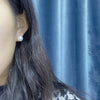 1 Pair Freshwater Pearl Earrings Round Ear Studs