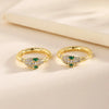 1 Pair Glam Modern Style Snake Plating Inlay Copper Zircon 18K Gold Plated Earrings