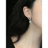 1 Pair Glam Retro Geometric Plating Inlay Copper Artificial Pearls Zircon Drop Earrings