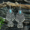 1 Pair Hip-Hop Retro Geometric Inlay Zinc Alloy Turquoise Drop Earrings