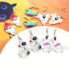 1 Pair Hip-Hop Retro Halloween Pattern Letter Ghost Arylic Drop Earrings