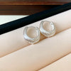 1 Pair Hip-Hop Retro Solid Color Plating Alloy Earrings