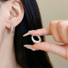 1 Pair Hip-Hop Retro Solid Color Plating Alloy Earrings
