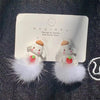 1 Pair Hip-Hop Simple Style Bear Patchwork Alloy Alloy Ear Studs