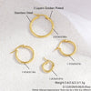 1 Pair Hip-Hop Simple Style Solid Color Plating 304 Stainless Steel Earrings