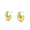 1 Pair Hip-Hop Solid Color Plating Arylic Ear Studs