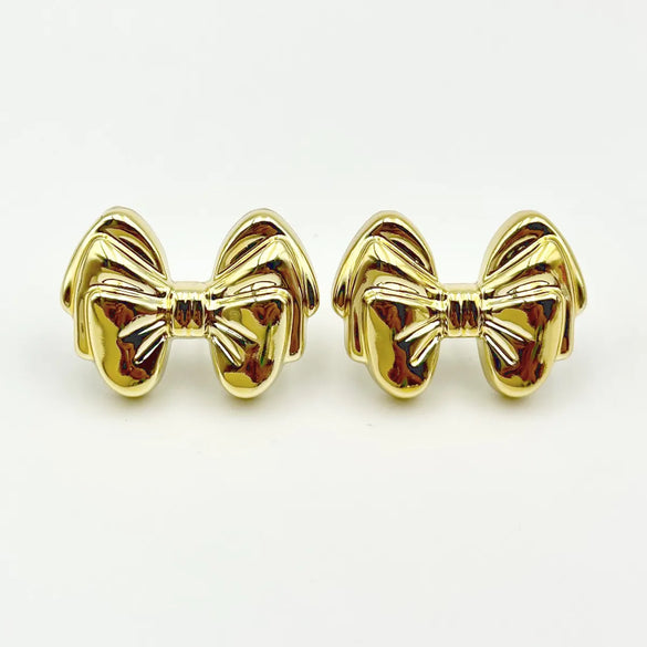 1 Pair Hip-Hop Solid Color Plating Arylic Ear Studs