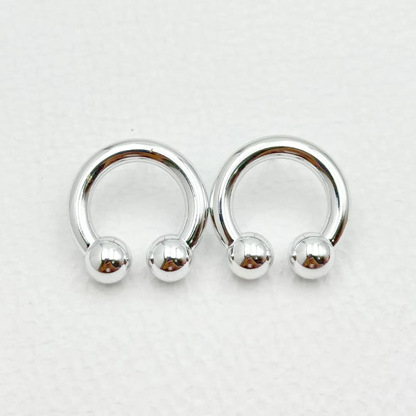 1 Pair Hip-Hop Solid Color Plating Arylic Ear Studs