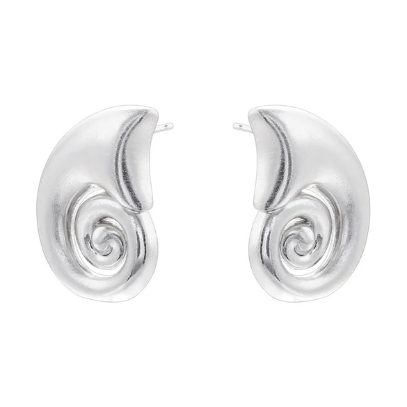 1 Pair Hip-Hop Vintage Style Beach Water Droplets Conch Heart Shape Inlay Copper Artificial Pearls 18K Gold Plated Drop Earrings Ear Studs