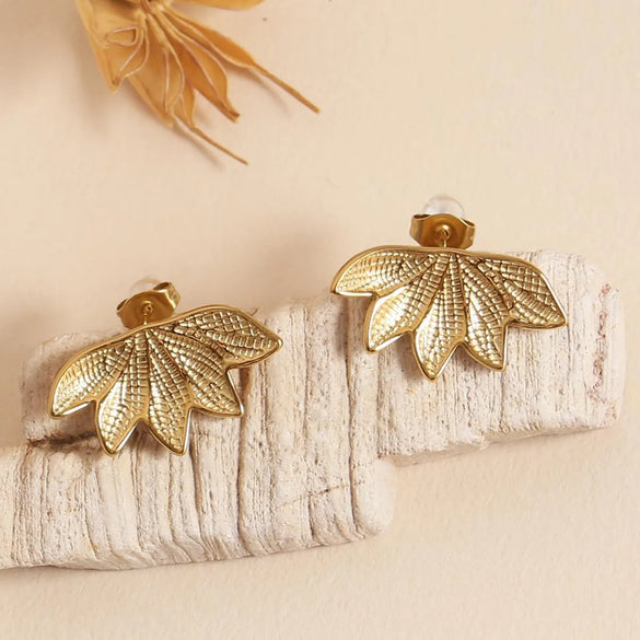 1 Pair IG Style Casual Simple Style Solid Color Inlay 304 Stainless Steel Artificial Pearls Zircon 18K Gold Plated Ear Studs