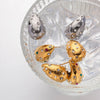 1 Pair Ig Style Casual Water Droplets Plating Inlay Stainless Steel Rhinestones Pearl 18k Gold Plated Ear Studs