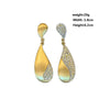1 Pair IG Style Elegant Simple Style Water Droplets Inlay Alloy Artificial Gemstones 24K Gold Plated Drop Earrings