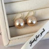 1 Pair Ig Style Elegant Solid Color Plating Inlay Imitation Pearl Alloy Artificial Pearls Gold Plated Ear Studs