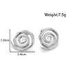 1 Pair IG Style French Style Moon Starfish 304 Stainless Steel Ear Studs
