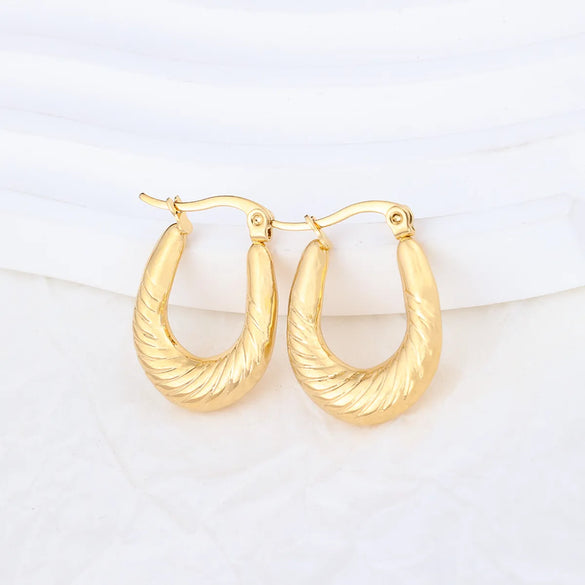 1 Pair Ig Style Geometric Plating Stainless Steel Earrings