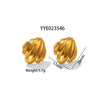 1 Pair IG Style Marine Style Modern Style Irregular Irregular Plating 304 Stainless Steel 316 Stainless Steel  18K Gold Plated Ear Studs