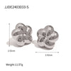 1 Pair IG Style Modern Style Classic Style Flower Plating 316 Stainless Steel  18K Gold Plated Ear Studs