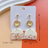 1 Pair IG Style Modern Style Classic Style Irregular Camouflage Plating Alloy Soft Clay Drop Earrings