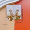 1 Pair IG Style Modern Style Classic Style Irregular Camouflage Plating Alloy Soft Clay Drop Earrings