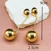 1 Pair IG Style Modern Style Cool Style Ball Copper Drop Earrings