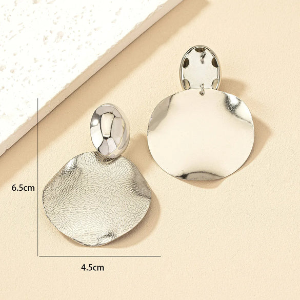 1 Pair Ig Style Nordic Style Original Design Round Plating Alloy Ear Studs